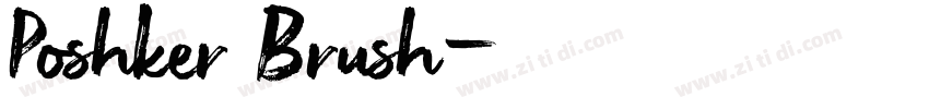 Poshker Brush字体转换